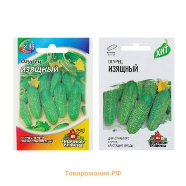 Семена Огурец "Изящный", раннеспелый, пчелоопыляемый, 0,3 г  серия ХИТ х3