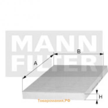 Фильтр салонный MANN-FILTER CU22011