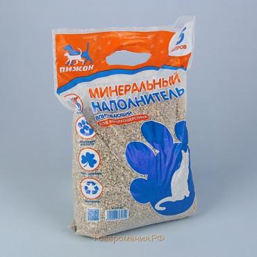 Наполнитель минеральный впитывающий "Пижон" для короткошерстных кошек, 5 л