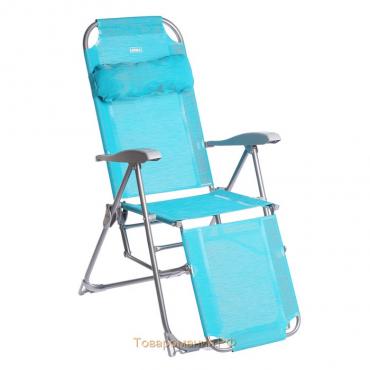 Кресло-шезлонг, 82x59x116 см, цвет бирюзовый