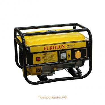Электрогенератор Eurolux G4000A, бенз., 3.3 кВт, 220 В, 7 л.с., 15 л, ручной старт