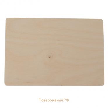 Доска разделочная деревянная, 23×16×0,6 см
