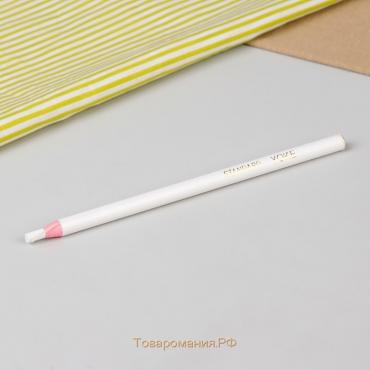 Карандаш для ткани, самозатачивающийся, 17 см, цвет белый