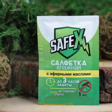 Средство от комаров SAFEX Влажная салфетка, 1 шт.