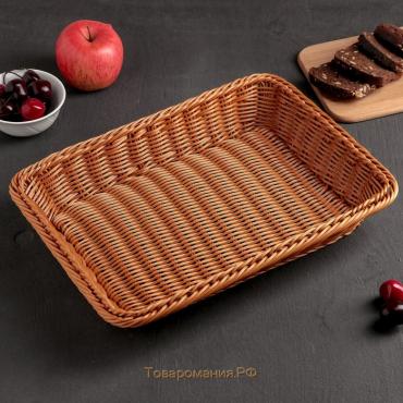 Корзинка для фруктов и хлеба «Капучино», 34×24×7 см