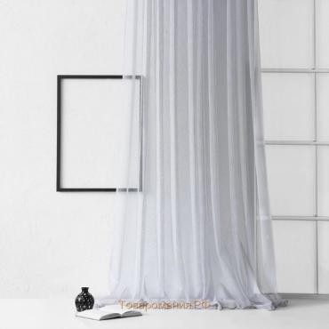 Тюль «Вудсток», размер 500х270 см, цвет серый