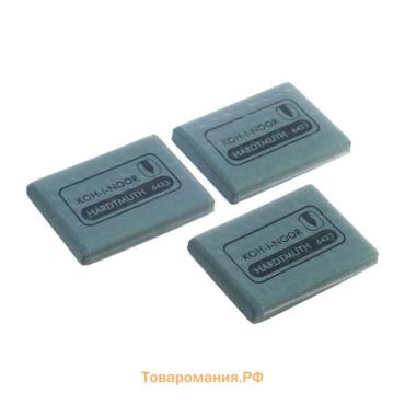 Набор 3 штуки ластик-клячка для растушевки Koh-I-Noor 6421/18 Extra soft, 47 х 36 х 10, серый (2364425)