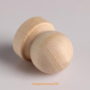 Ручка деревянная "Комод", h=45 мм, D=37мм