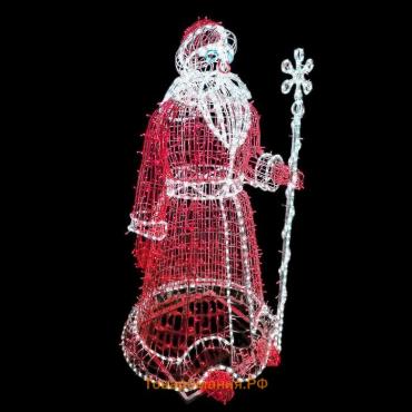 Светодиодная фигура «Дед Мороз», 75 × 170 × 75 см, 60 Вт, 220 В