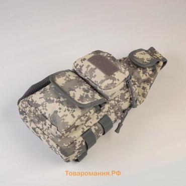 Рюкзак-слинг на молнии Аdventure, с карманами, МИКС