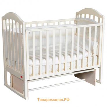 Кроватка Lucianna Plus, универсальный маятник, цвет слоновая кость