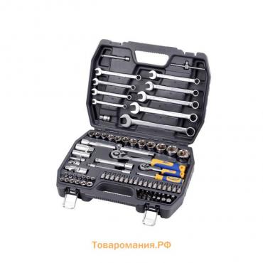 Набор инструмента KRAFT KT700305, 1/2", 1/4", 82 предмета