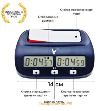 Электронные шахматные часы LEAP FIDE KK9908, пластик, точность хода