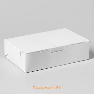 Коробка с замком, белая,15×10×4 см