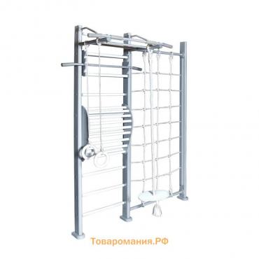 Детский спортивный комплекс Scala in legno con rete 1grigio PS-127