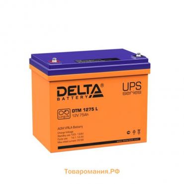 Аккумуляторная батарея Delta 75 Ач 12 Вольт DTM 1275 L